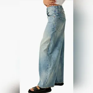 NWT We The Free People Chill Vibes Wide Leg Jeans Size 27 thumbnail 4