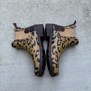 Hunter Original Leopard Animal Print Chelsea Rain Boot size 6 thumbnail 4