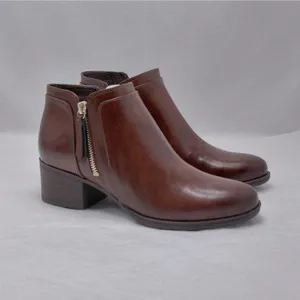 Naturalizer Womens Ankle Boots Size 7.5 Brown Comfort Western Booties Cowgirl thumbnail 2
