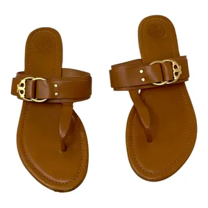 Tory Burch Tan Leather Marsden Flat Thong Sandal Size 9.5 thumbnail 2