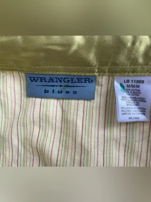 Vintage Wrangler Blues Western Button Down Blouse, Size M thumbnail 2