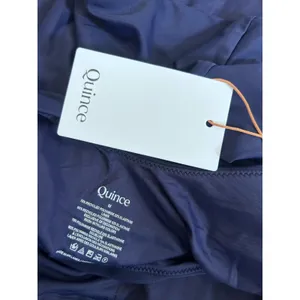 NWT Quince Navy Blue Italian Cut Out One-Piece Swimsuit Sz Medium thumbnail 5