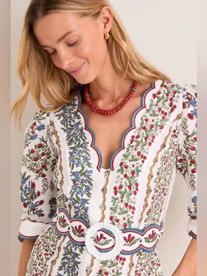 Farm Rio Fruit Beauty Floral Belted Romper thumbnail 2