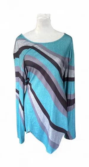 Long Sleeve Turquoise Wave thumbnail 1