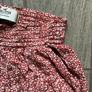 Hollister Red Floral Wide-Leg Pants thumbnail 3