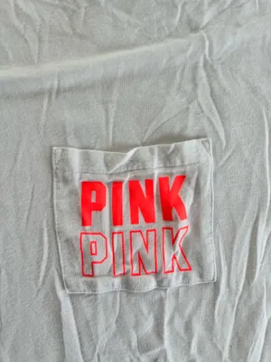 PINK Victoria's Secret white t shirt thumbnail 2