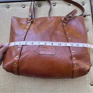 Patricia Nash Brown Leather Tote Bag thumbnail 7