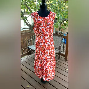 Nine West Womens maxi dress LIKE NEW🧡💙🤍 thumbnail 12