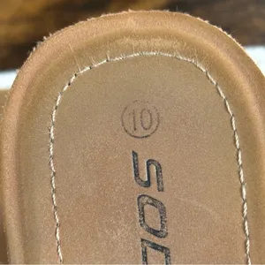 Soda Strappy Flat Sandals Size 10 Tan Brown Toe‎ Loop Slip On Boho Summer Shoes thumbnail 5
