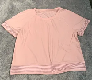 Lululemon Athletica Light Pink Short Sleeve Tee thumbnail 1