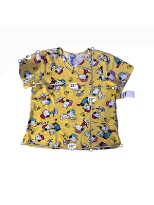 Peanuts Yellow Snoopy Print Casual T-Shirt Dress 2XL thumbnail 7