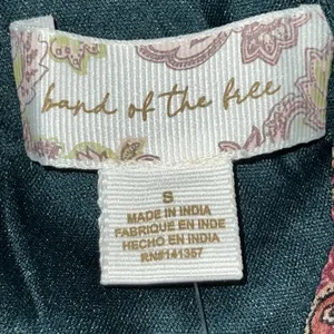 Band Of The Free Run The World Pine‎ Berry Paisley Empire Waist Midi Dress Small thumbnail 7