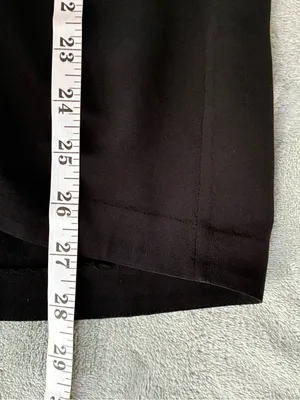 Alice + Olivia AIR by Stacey Bendet 100% silk black blouse minimalist classic SP thumbnail 10