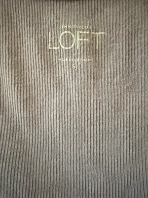 Loft| Women's Ribbed Scoop Neck Tank Top - Lavender with Light Silver Stripes thumbnail 7