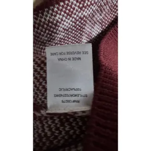 DR2 by Daniel Rainn Burgundy Floral Crewneck Sweater‎ Womens Large thumbnail 3