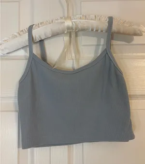 light blue cropped tank top Size XS thumbnail 1