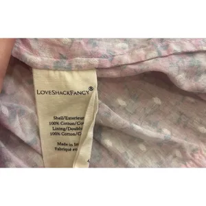 LoveShackFancy Ensley Smocked Embroidered Floral Printed Mini Dress S Fairycore thumbnail 7