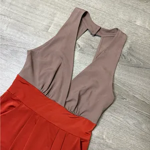 •LULU’S• ORANGE & TAN DRESS thumbnail 3