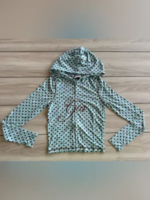 I.AM.GIA Blare Hoodie Polka Dot Blue Medium NWT thumbnail 6