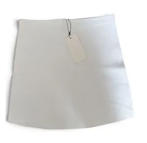Zara‎ Women White Textured Knit Mini Skirt High Waisted Size L NWT thumbnail 1