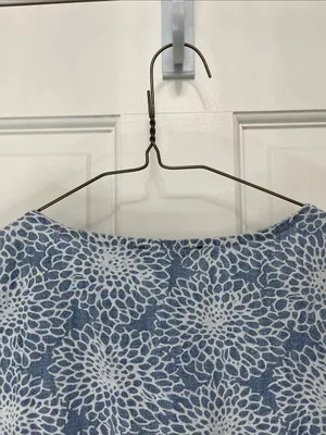 J. Crew Light Blue Denim Floral Printed Faux Wrap Mini Dress - Size Small thumbnail 10