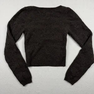 Aritzia Wilfred Greer Bustier Sweater Women’s Medium Brown Wool Cashmere thumbnail 8