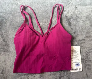 Lululemon Align Strappy Ribbed Tank Top Magenta Purple Size 2 thumbnail 2