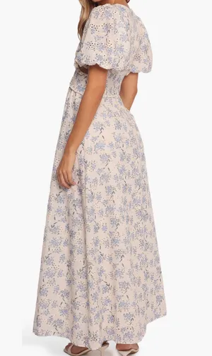 Petal and Pup Jemima Flora Eylet Cutout Maxi Dress thumbnail 2