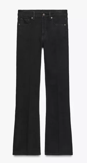 Zara Black Bootcut Leg - Slim Fit - Mid Rise Jeans thumbnail 1