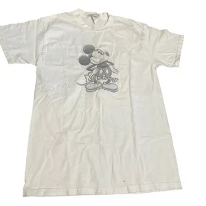 Vintage Disney Store Mickey Mouse Sketch Graphic T-Shirt White Made in USA‎ Med thumbnail 1