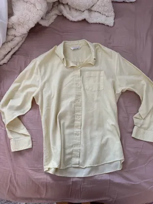 Yellow Linen Button thumbnail 2