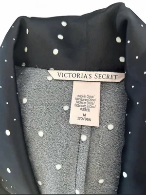 Victoria's Secret Black Polka Dot Satin Blazer thumbnail 5