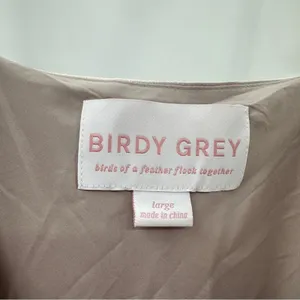 Birdy Grey‎ Lisa Shiny Satin Cowl Neck Sleeveless Midi Dress in Taupe Sz L NEW thumbnail 8