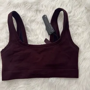 Nike Skims Vintage Seamless Scoop Bra Currant Size Small thumbnail 4