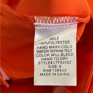 NWT L'ATISTE by Amy Vibrant Orange Satin Trousers w/ Belt Sz S Dopamine Dressing thumbnail 5