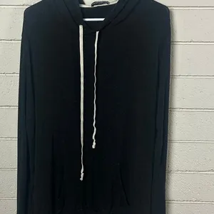 Brandy Melville Black Layla Hoodie Tee one size thumbnail 7