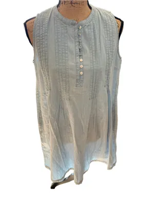 Levi's Sleeveless Linen Marianne Dress Women's Size S Light Blue thumbnail 3