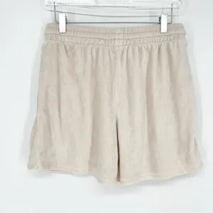 Aritzia Wilfred‎ Free Terry Knit Drawstring Shorts Women's Size M Cream Lounge thumbnail 4
