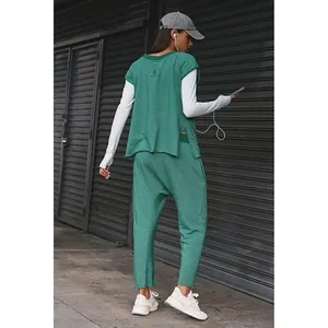 NEW FREE PEOPLE MOVEMENT Winning Stretch One to Beat Matching Set SMALL Green thumbnail 2