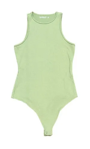 Abercrombie & Fitch Soft AF Collection Size Womens‎ Medium Green Ribbed Tank thumbnail 1