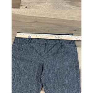 Express Womens Columnist Twill Trouser Pants Size 12R Gray thumbnail 4