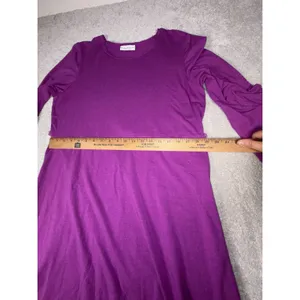 bryn walker dress purple tie waist midi‎ bubble small overiszed Bamboo Cotton thumbnail 6