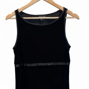 Vintage My Michelle Black‎ Velvet Sleeveless Maxi Dress Sz Small Whimsygoth thumbnail 2