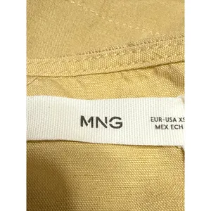 NEW MNG Mango Yellow Sleeveless Halter Tie Knot Open Back Vest Crop Top Size XS thumbnail 3