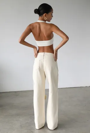 Showpo Denim Off-White Jeans Ripped thumbnail 2