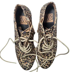 DV Dolce Vita Leopard Print Wedge Ankle Boots Lace Up Side Zip Women's Size 6‎ thumbnail 10
