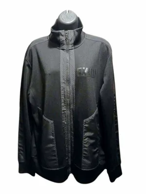 Express Women’s Full Zip Black Track Jacket Size L JC552 thumbnail 1
