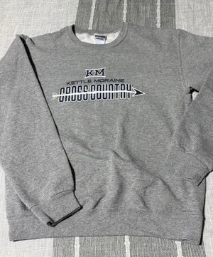 Jerzees NuBlend Kettle Moraine Cross Country Sweatshirt Gray Small KM XC thumbnail 1