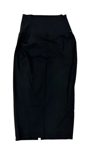 Lululemon Nulu High Rise Midi Skirt Black Size 4 NWT Back Slit Asia Fit thumbnail 1
