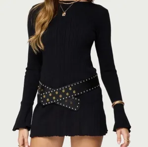 Edikted Isabel Backless Ribbed Knit Mini Dress thumbnail 1